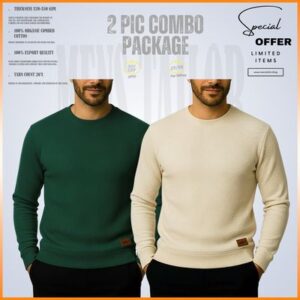 Home 𝐒𝐨𝐥𝐢𝐝 𝐒𝐰𝐞𝐚𝐭𝐬𝐡𝐢𝐫𝐭 cream+bottle green 2 pcs combo