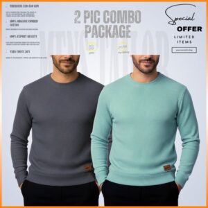 Home 𝐒𝐨𝐥𝐢𝐝 𝐒𝐰𝐞𝐚𝐭𝐬𝐡𝐢𝐫𝐭 charcoal pastle green 2 pcs combo