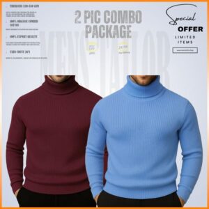 Home 𝐓𝐮𝐫𝐭𝐥𝐞 𝐍𝐞𝐜𝐤 maroon sky blue 2 pcs combo