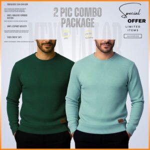 Home 𝐒𝐨𝐥𝐢𝐝 𝐒𝐰𝐞𝐚𝐭𝐬𝐡𝐢𝐫𝐭 bottle green pastle green 2 pcs combo