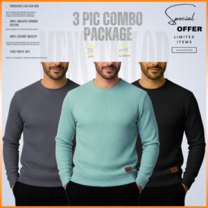 Home 𝐒𝐨𝐥𝐢𝐝 𝐒𝐰𝐞𝐚𝐭𝐬𝐡𝐢𝐫𝐭 pastle green charcoal black 3 pcs combo