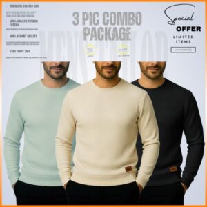 Home 𝐒𝐨𝐥𝐢𝐝 𝐒𝐰𝐞𝐚𝐭𝐬𝐡𝐢𝐫𝐭 light lemon cream black 3 pcs combo