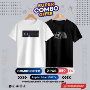 Home c 68 premium luxury brand 2pcs combo t shirt