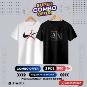 Home c 68 premium luxury brand 2pcs combo t shirt