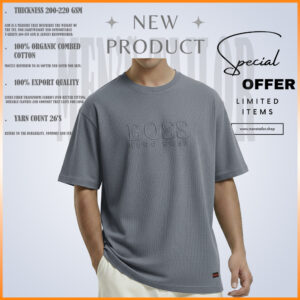 Home 1 pcs premium drop shoulder 220+ gsm 2/2 rib fabric ash rose (copy)