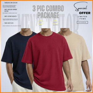 Waffle Drop Shoulder 𝐖𝐚𝐟𝐟𝐥𝐞 𝐃𝐫𝐨𝐩 𝐒𝐡𝐨𝐮𝐥𝐝𝐞𝐫 𝐅𝐫𝐞𝐞 𝐃𝐞𝐥𝐢𝐯𝐞𝐫𝐲 3 pic combo offer 200+ gsm 𝑪𝒐𝒕𝒕𝒐𝒏 𝒇𝒂𝒃𝒓𝒊𝒄 navy maroon cream