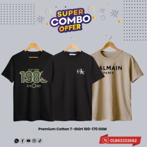 c 76 premium luxury brand 3pcs combo t shirt