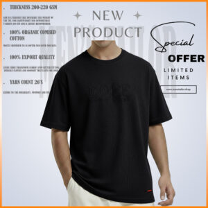 Home 1 pcs premium drop shoulder 220+ gsm 2/2 rib fabric ash rose (copy)