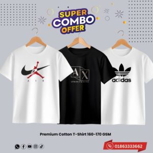 c 64 premium luxury brand 3pcs combo t shirt
