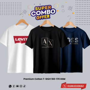 c 61 premium luxury brand 3pcs combo t shirt