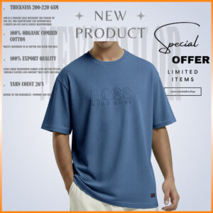 Home 1 pcs premium drop shoulder 220+ gsm 2/2 rib fabric ash rose (copy)