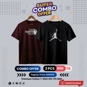 Home c 68 premium luxury brand 2pcs combo t shirt
