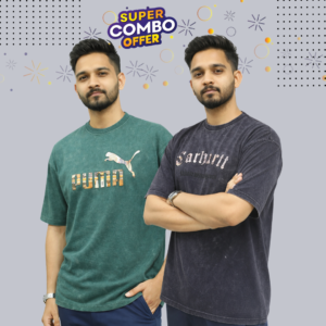 dr 08 acid wash drop shoulder 2 pcs combo