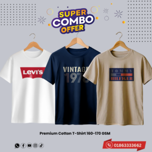 c 60 premium luxury brand 3pcs combo t shirt