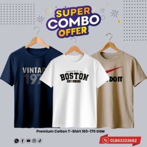 c 69 premium luxury brand 3pcs combo t shirt