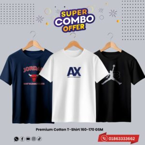 c 71 premium luxury brand 3pcs combo t shirt