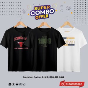 c 78 premium luxury brand 3pcs combo t shirt