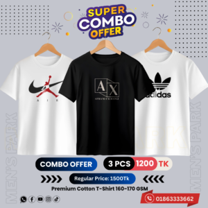 c 65 premium luxury brand 3pcs combo t shirt