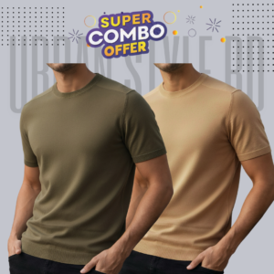 premium t shirt 200 gsm sage green brown colour (copy)