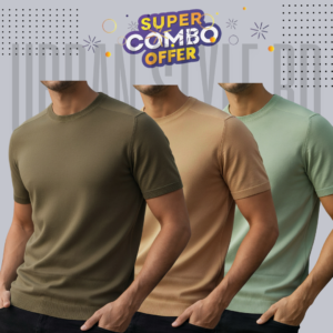 premium t shirt 200 gsm brick beige sage green colour (copy)